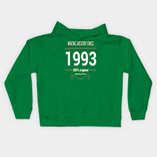 Father (2) Making history since 1993 Kids Hoodie